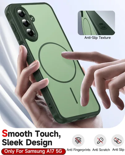 Vista 1096 de LeYi Funda para teléfono Samsung-S23: protector de pantalla e imán MagSafe Púrpura