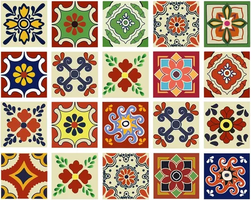 Vista 5 de Azulejos Adhesivos Despegar y Pegar Estilo Azulejo Español Portugués para Salpicadero Juego de 20 piezas (3.9_B)