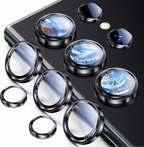 Vista 14 de Uyiton Protector de lente de cámara para Samsung Galaxy Z Fold 7 - Cubierta de pantalla trasera de vidrio templado de grado militar