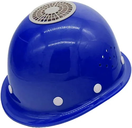 Vista 12 de Surakey Casco de refrigeración USB con ventilador, casco universal resistente para hombre, casco de seguridad portátil para andamios y comerciantes