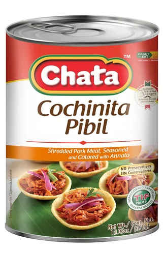 Vista 10 de CHATA Cochinita Pibil, carne de cerdo rallada, sazonada con anato, lista para comer, sin conservantes, bolsa de 8.8 onzas (paquete de 1)