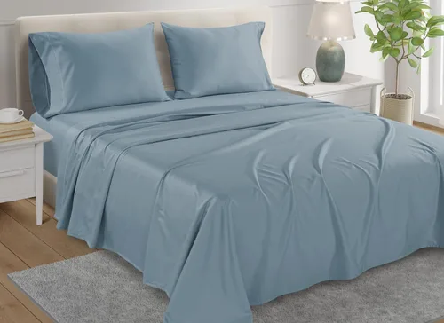 Vista 33 de Juego de sábanas 100% de algodón egipcio, tamaño Queen, juego de sábanas de bolsillo profundo, sábanas de algodón de 800 hilos, naturalmente