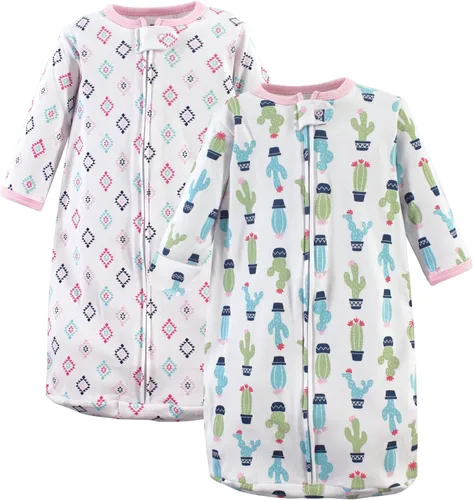 Vista 31 de Hudson Baby Saco de dormir unisex de algodón con manga larga para bebé, saco, manta