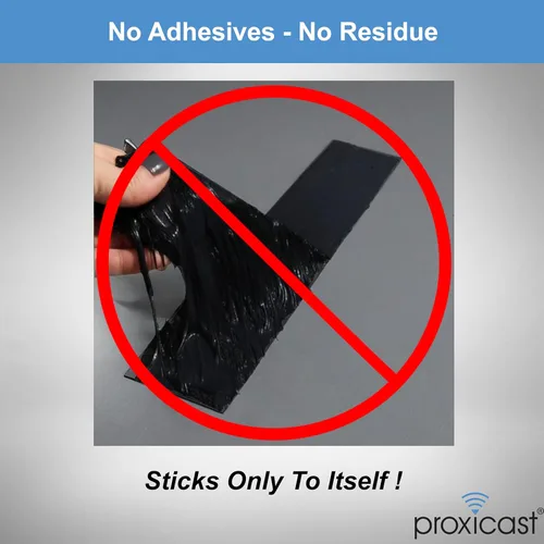 Vista 2 de Proxicast Cinta de sellado de goma de silicona autofundida extra fuerte de grado profesional de 30 mil resistente a la intemperie para antenas