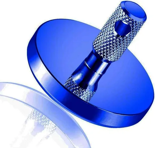 Vista 2 de Giroscopio giratorio de precisión de acero inoxidable giratorio antigravedad Spinner Top equilibrio perfecto juguete de escritorio, regalo único Azul