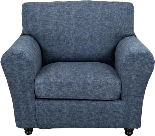 Vista 16 de CRFATOP Fundas para sillas suaves de 2 piezas para perros, fundas elásticas para sillón de 1 plaza, fundas de muebles de sofá lavables con 1 funda