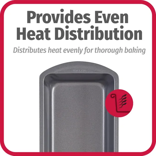 Vista 3 de GoodCook Nonstick Loaf Pan Heavy-Duty Steel Bakeware with Easy-Clean Non-Stick Coating, Oven & Dishwasher Safe Pan for Meatloaf Breads Cakes