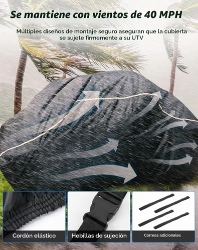 Vista 4 de KEMIMOTO PRO XP Cover X3 Heavy Duty UTV Cover 2 Seater Large Size Compatible with Can-Am Maverick X3,Polaris RZR PRO XP,Talon,Commander,YXZ1000R