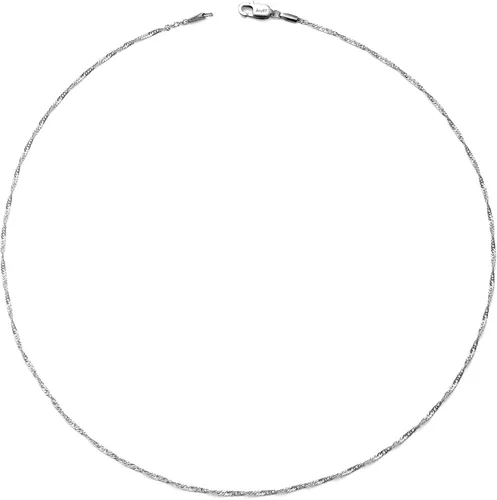 Vista 5 de AmyRT Joyería - Collares de cadena de acero de titanio de 0.079in para mujer, de 16 a 30 pulgadas, Metal