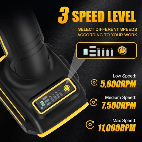 Vista 3 de Amoladora angular inalámbrica compatible con batería DEWALT de 20 V máximo, 4-1/2 pulgadas, motor sin escobillas de 11000 RPM para cortar, moler