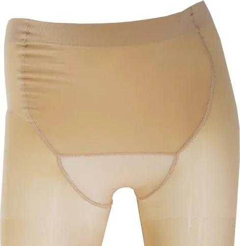Vista 6 de Truform Sheer Pantyhose de maternidad, compresión de 20-30 mmHg, soporte de abdomen, 20 denier, beige, S