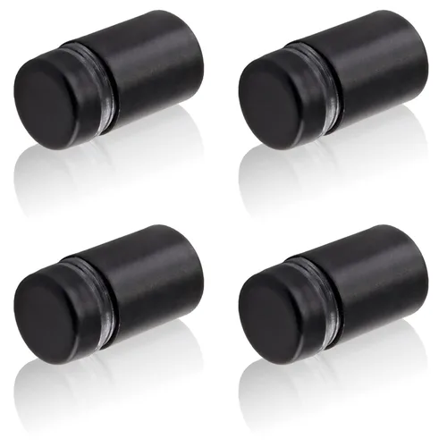 Vista 22 de Tornillos de separación para letreros de 1" x 1", 4 piezas soportes de pared separadores, tornillos separadores acrílicos separador de vidrio kit