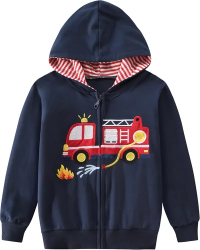 Vista 9 de Tkria Sudaderas con capucha para niños pequeños, sudadera con capucha para bebé, chaqueta con cremallera, abrigo de invierno de manga larga con 1 #