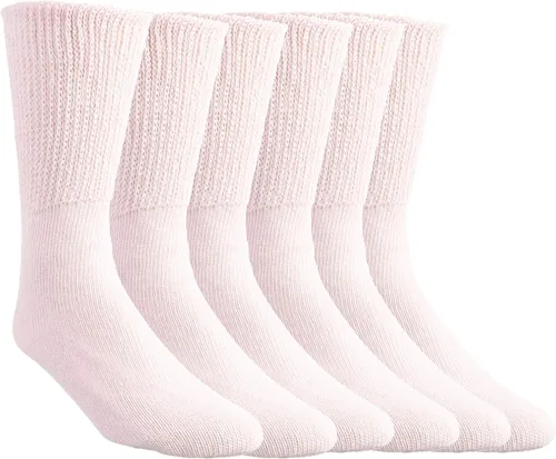Vista 9 de Comfort Finds Diabetic SwellSox - Calcetines de algodón transpirables - Calcetines cómodos de ajuste holgado - Diseño superior no vinculante - azul