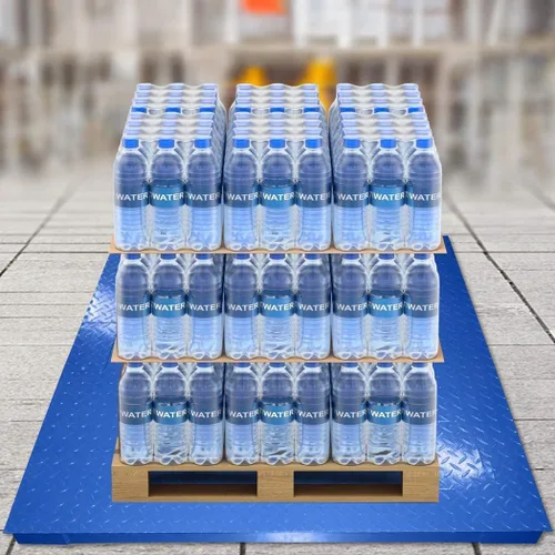 Vista 4 de Báscula de suelo industrial, 36" x 36", 2500LB/1LB con indicador digital preciso