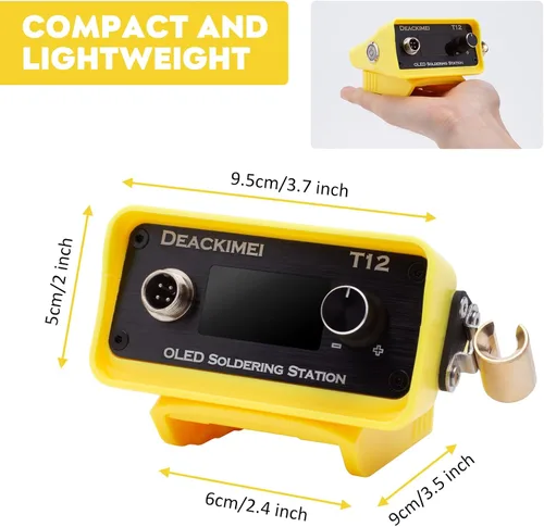Vista 7 de Estación de soldador inalámbrico para batería Dewalt 20V Max, temperatura ajustable, suspensión automática y protección de bajo voltaje, conversión