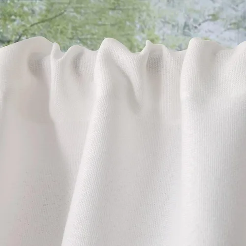 Vista 6 de Cenefas de cocina blancas de lino sintético con borlas, modernas cortinas de cenefa de granja, decoración rústica para baño, decoración bohemia