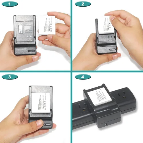 Vista 5 de TURPOW Juego de cargador de batería NB-4L compatible con Canon Powershot SD1000 SD750 SD600 SD1100 es SD1400 es SD200 SD30 SD300 SD40 SD400 SD780