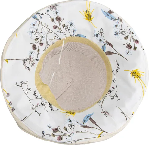 Vista 8 de Sombrero de malla para el sol para mujer, plegable, de ala ancha, protección UV, protección UV, para playa, con correa para la barbilla