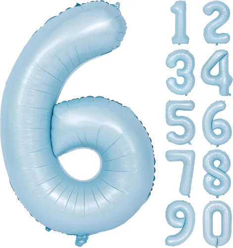 Vista 172 de Globos de 40 pulgadas con números de caramelo, papel de aluminio de helio, globos de látex de Mylar para fiesta de cumpleaños, decoración digital 0