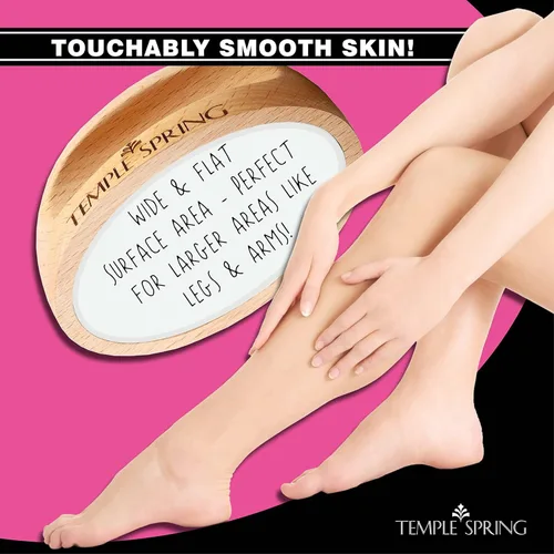 Vista 2 de Temple Spring Borrador de pelo de cristal, herramientas de belleza + accesorios para depilación sin dolor, removedor de pelo de cristal para piel