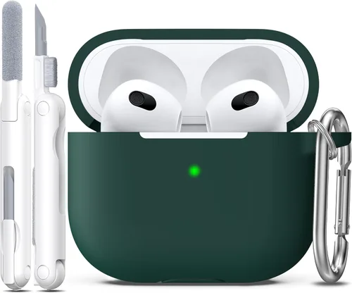 Vista 68 de Funda para AirPods con llavero, protección completa, de silicona, accesorios para AirPods, funda para chicas con estuche de carga inalámbrico