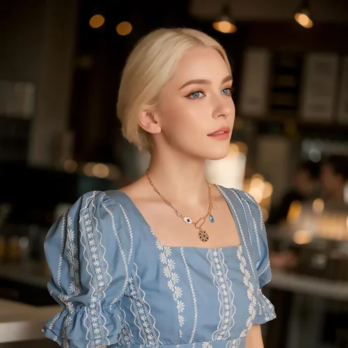 Vista 2 de Collar con dije de corazón de sol para mujer, chapado en oro de 18 quilates, collar con dije de corazón de cadena gruesa, collar de hip hop, collar