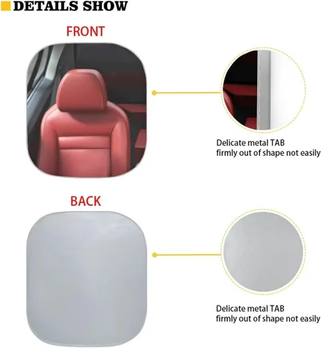 Vista 2 de Mumeson Parasol plegable para parabrisas de automóvil con estampado de ciervos, 2 piezas, visera para ventana delantera, protección contra rayos UV