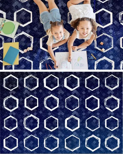 OLEEK Large Classroom Rug Elementary 5x7 - Washable Classroom Rugs for Kids Room - Classroom Carpet Elementary - Kids playroom Rug 5 x 7 - Preschool
