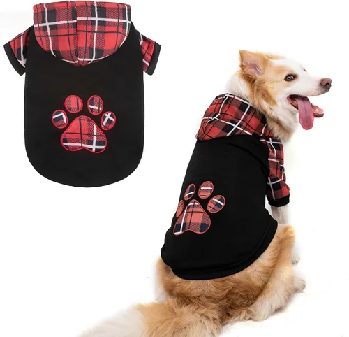 Vista 15 de KOOLTAIL Sudadera con capucha de primavera para perro, ropa para mascotas, suéter con sombrero y bolsillo para perros de tamaño mediano y grande