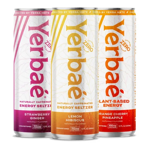 Vista 21 de Yerbae - Agua espumosa mejorada (12 unidades) Energy Yerba Mate 340 ml, lata