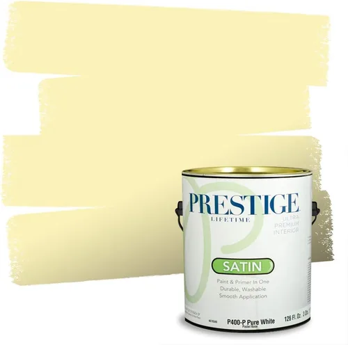 Vista 125 de PRESTIGE Pinturas de pintura exterior e imprimación en uno, 1 galón, plano, combinación comparable de Benjamin Moore* Pila de heno