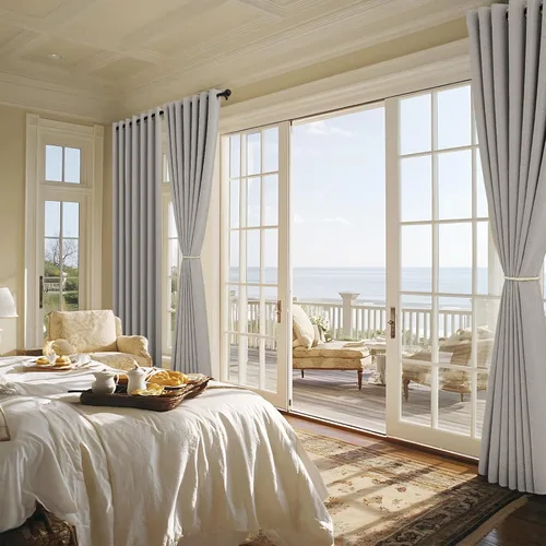 Vista 437 de NICETOWN - Divisor de habitación, cortina opaca divisora de habitación con función de aislamiento térmico, panel para puerta corredera o patio