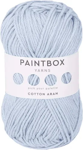 Vista 20 de Paintbox Yarns 100% algodón Aran, 50 g (1.76 oz), 85 m (93 yardas) - Lana blanca en cartón para crochet, tejer - Suave, ligera para suéter, ropa