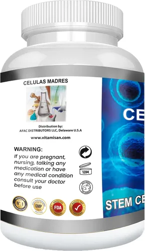Vista 3 de VITAMISAN 4 Celulas Madres Stemcells AFA Algas Verde Azul Antienvejecimiento 240 Cápsulas
