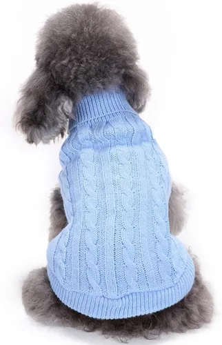 Vista 31 de CHBORCHICEN Suéteres de punto para perros pequeños, sudadera cálida para mascotas gatos, ropa de invierno, suéter de gatito y cachorro