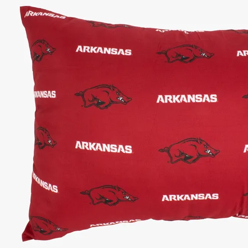 Vista 4 de College Covers Everything Comfy Arkansas Razorbacks - Par de fundas de almohada, estándar, 20 x 30 pulgadas, incluye 2 fundas de almohada