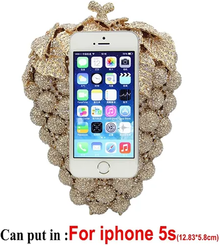 Vista 3 de AiUWay - Bolsos de noche con diamantes de imitación para mujer