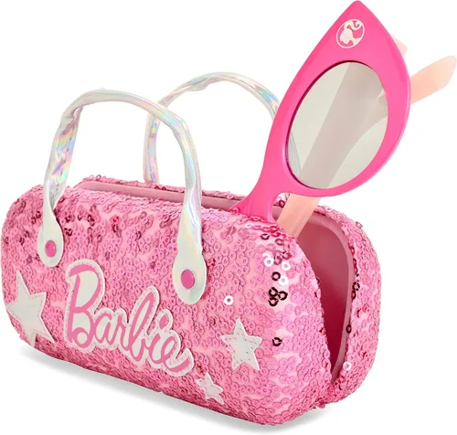Vista 3 de Barbie Juego de gafas de sol de ojo de gato y estuche rígido con mango para niña