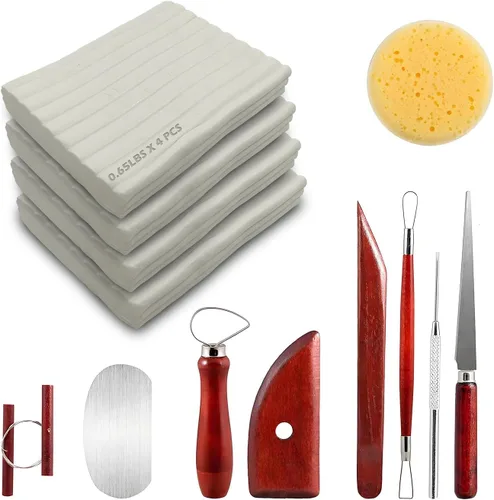 Vista 7 de ReArt Arcilla de modelado a base de aceite no secante 1.18 Kilogramos, no se endurece, reutilizable, no tóxica, sin horneado, arcilla de esculpido