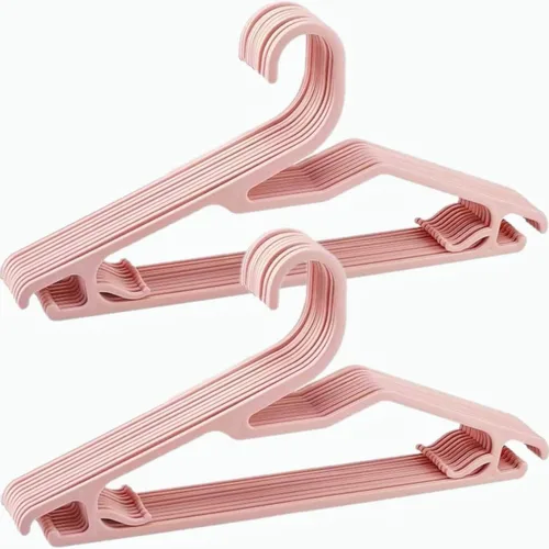 Vista 12 de VSV stoage Perchas de Terciopelo para Pantalones con Doble Barra Antideslizante - Múltiples Perchas de Terciopelo para Armario - Colgador de Ropa