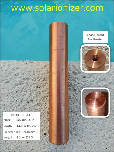Vista 3 de Ionizador solar original de 14.0 voltios con LED encendido/apagado Potencia de ionización igual a 3.5 unidades de 7.0 voltios
