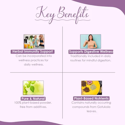 Vista 3 de mi nature Gotu Kola Powder (8.01 oz) (8 onzas) Centella asiática 100% natural para el bienestar y el cuidado de la piel Polvo de hierbas