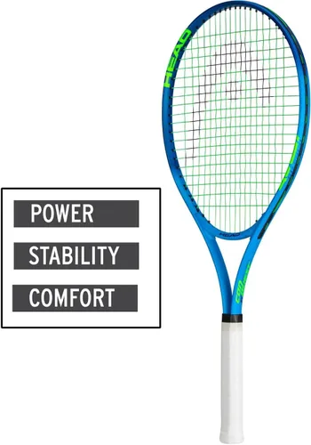 Vista 6 de HEAD Ti. Conquest - Raqueta de tenis azul preencordada de 27 pulgadas