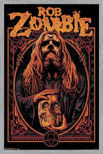 Vista 16 de Trends International Rob Zombie - Warlock Wall Poster, 14.725" x 22.375", Barnwood Framed Version