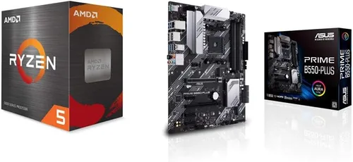Vista 3 de AMD Ryzen 5 5600X - Procesador para computadora de escritorio desbloqueado de 6 núcleos y 12 hilos con enfriador Wraith Stealth
