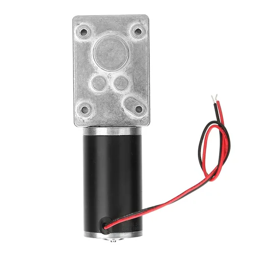Vista 4 de Oumefar Motor helicoidal de 12 V, motor de engranaje reversible de 0.315 in con eje en forma de D, motor eléctrico reductor de turbina alta