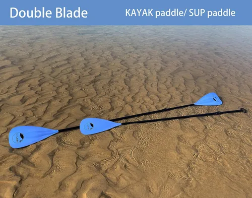 Vista 6 de YVLEEN SUP Paddle Board Paddle,Stand Up Paddleboard Paddles Paletas de aluminio ajustable 4 piezas flotante Kayak Paddle,Paleta convertible