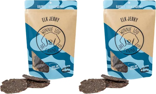 Vista 15 de Winnie Lou Bison Burger Jerky - Golosinas para perros, ingredientes limitados, grado humano, golosinas de entrenamiento para perros pequeños