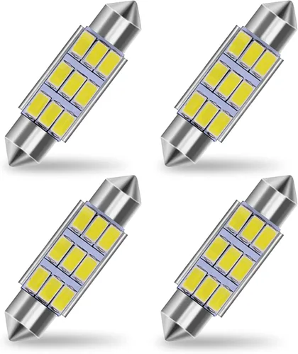 Vista 9 de 36mm Bombillas LED 6000K Blanco Puro Brillante para Luces Interiores de Coche, Libres de Errores, 9-SMD 5630 Chipsets, DE3021, Bombilla para Luz